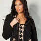 Angel Apparel - Houndstooth Zip Hoodie Cardigan