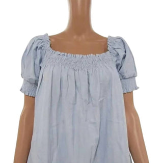 Free People - Vestido Moana Mini com Mangas Bufantes