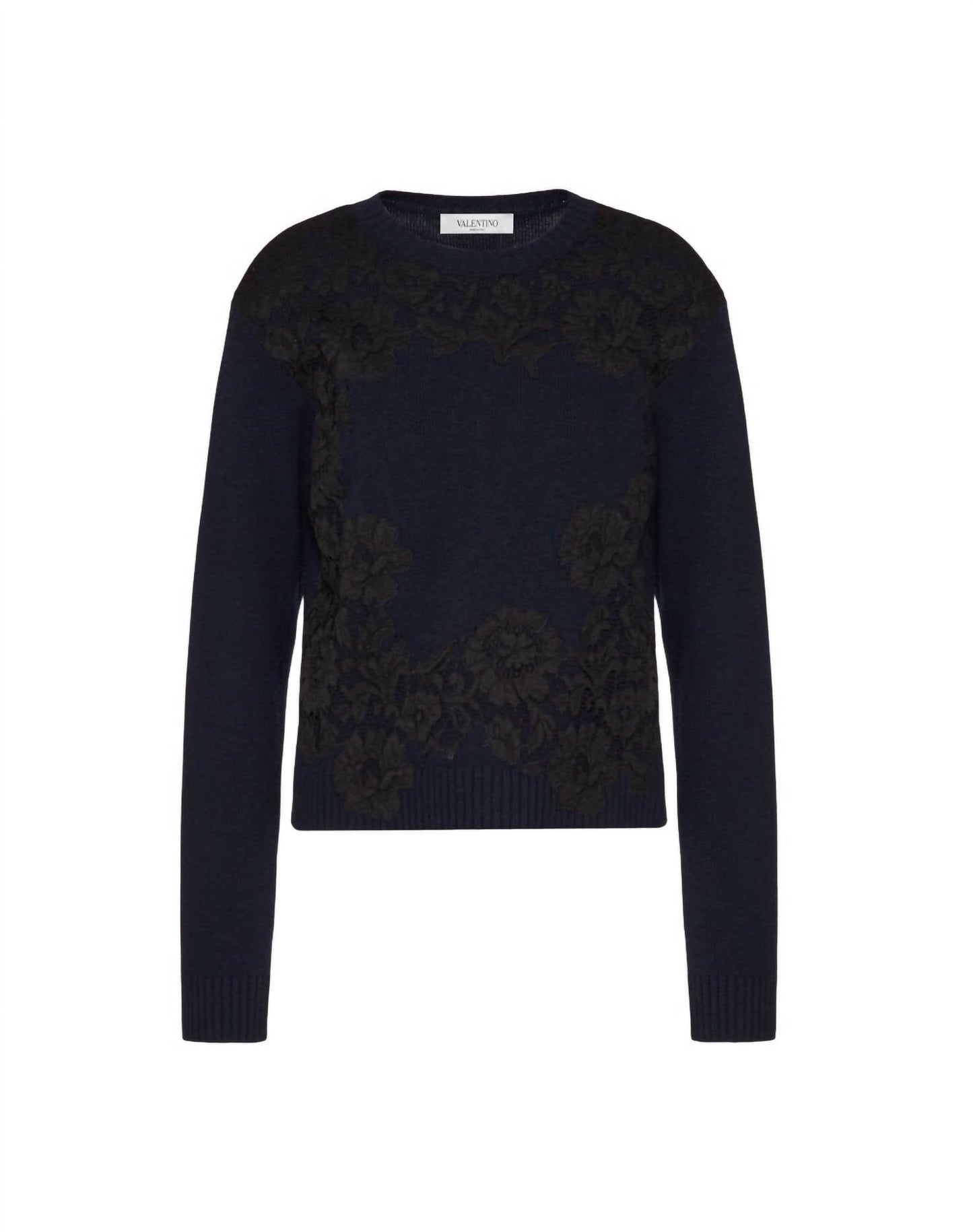 Valentino - Cashmere Wool And Heavy Lace Sweater