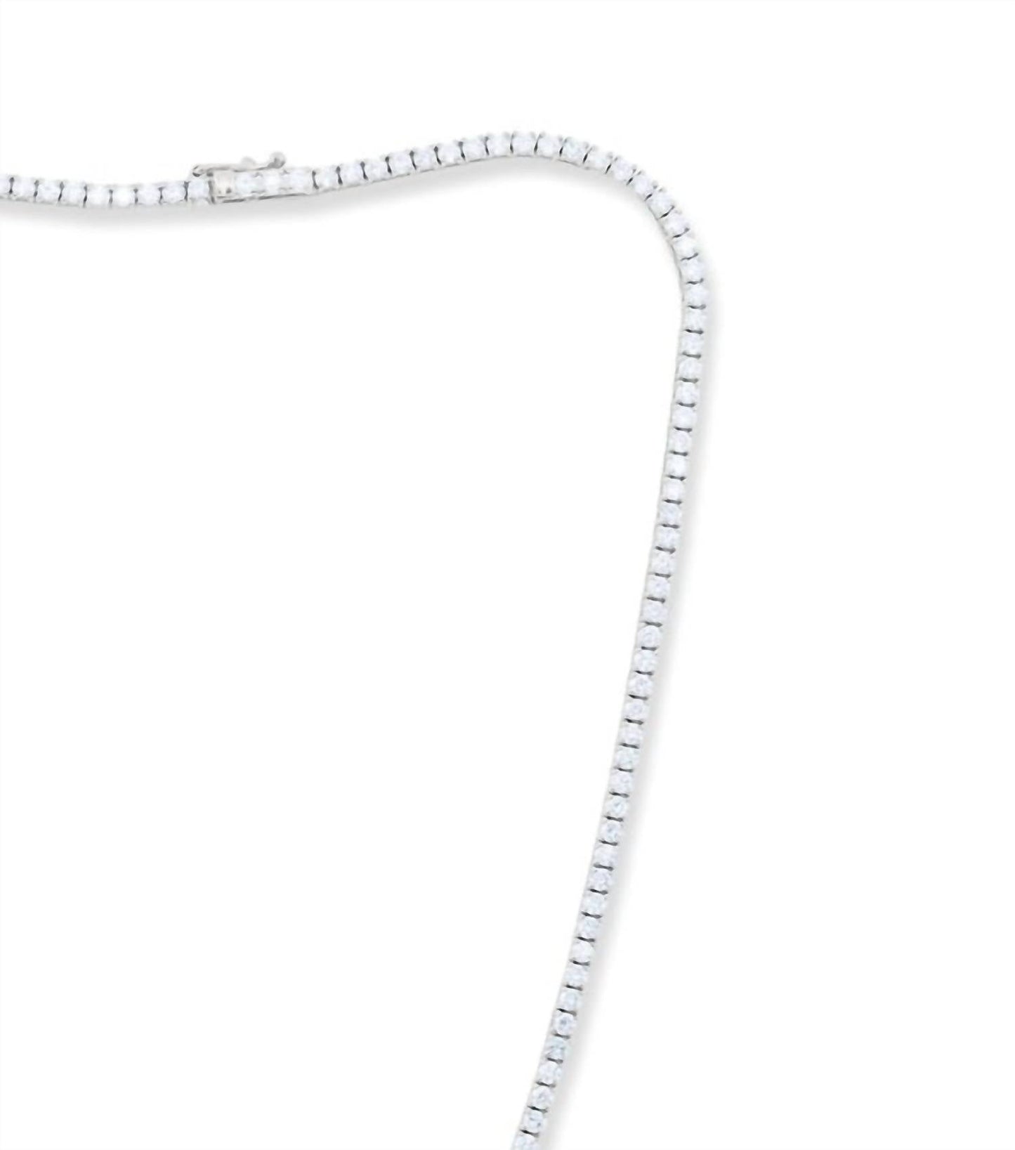 Diana M Jewels - 19.30 Cts Lab Grown Round Diamond Tennis Necklace