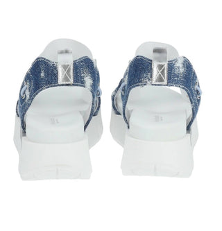 Nerogiardini - Sandália Jeans Feminina com Tira em T