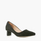 All Black - Oval Kitten Pump