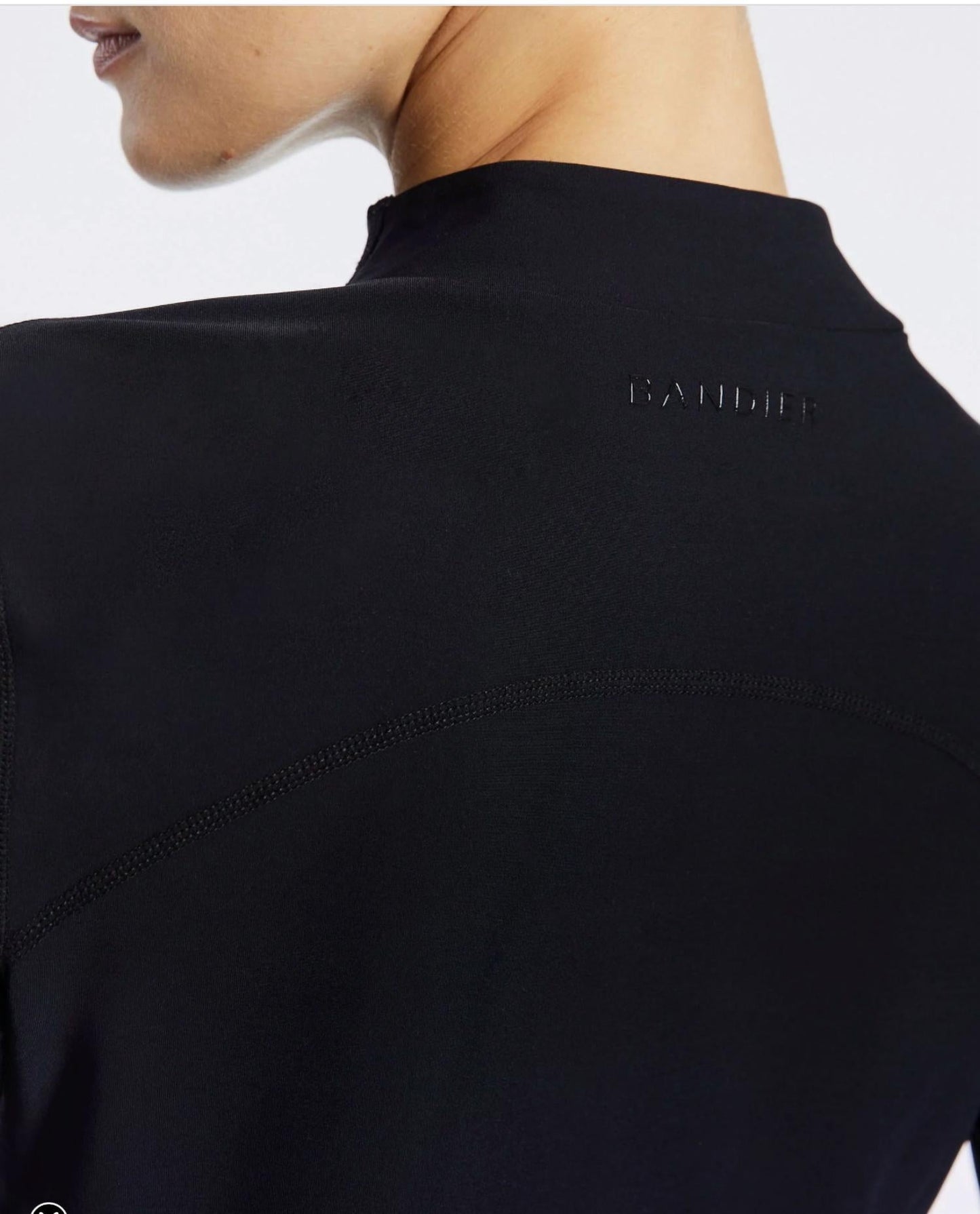 Bandier - Pro Fleece Mock Neck Long Sleeve Top