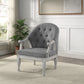 Florian - Antique Chair - Gray / White