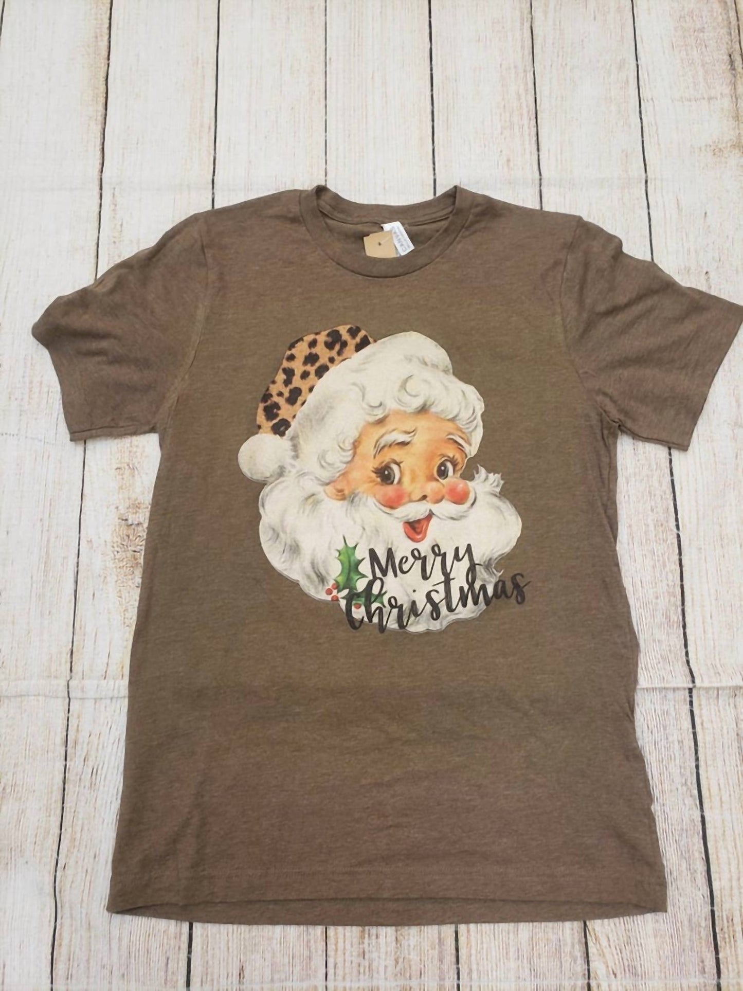 Bella + Canvas - Women's Retro Santa Graphic Tee