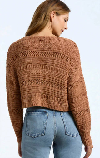 525 América - Cardigan de crochê Andrea
