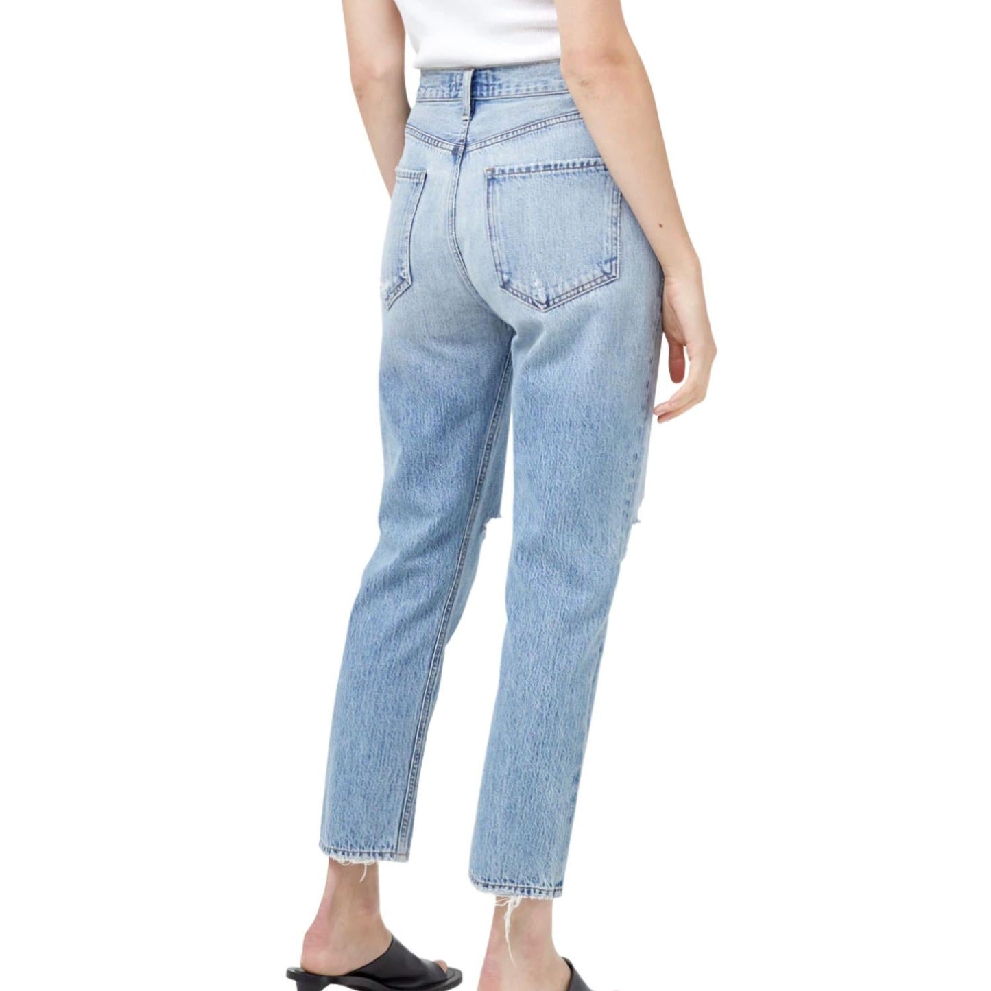 Agolde - Women's Riley High Rise Straight Crop Jean