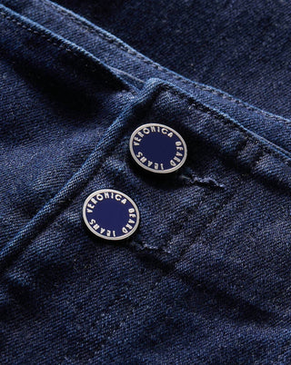 Veronica Beard - Calça jeans skinny flare Beverly de cintura alta