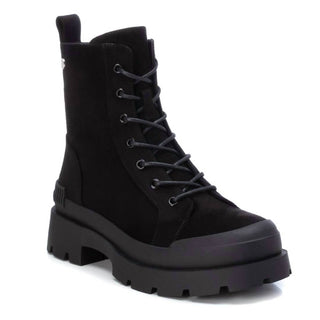 Xti - Botas femininas de camurça com cadarço