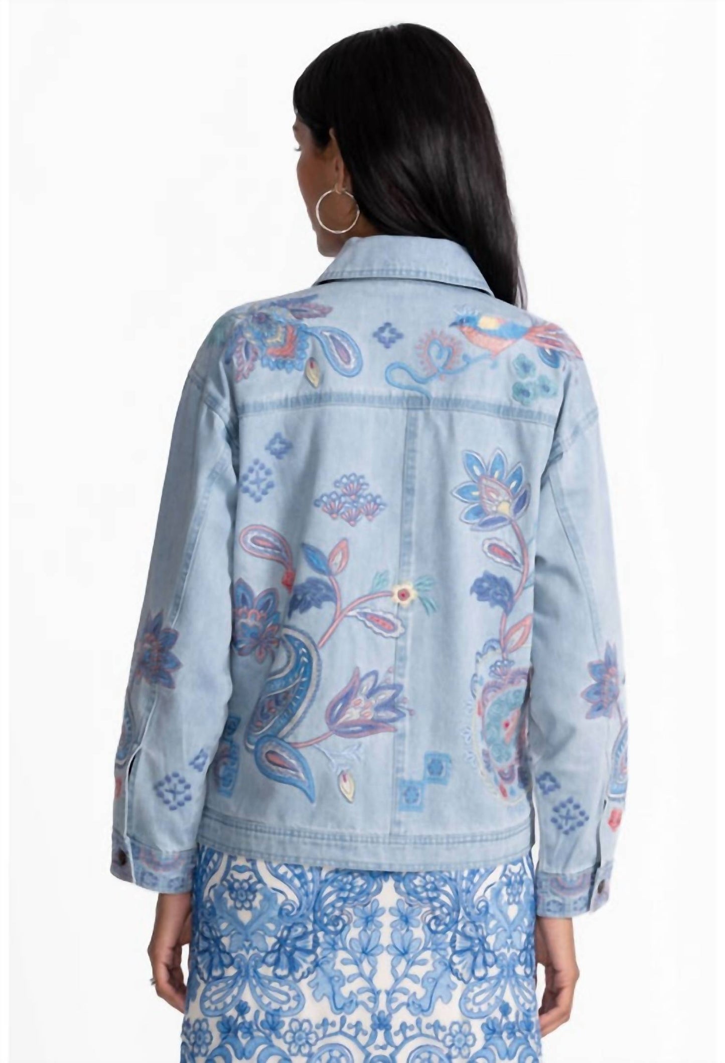 Johnny Was - TRAPUNTO DENIM CHORE JACKET NEILLY