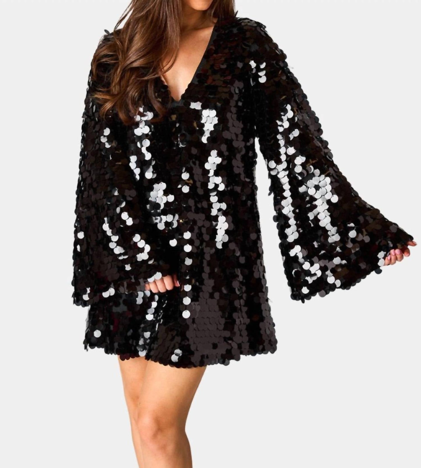 Buddylove - Large Dot Sequin Mini Dress