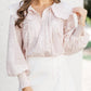 Aureum - Felicity Scallop Collar Tile Print Blouse