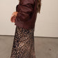 Allie Rose - Relaxed Long Sleeve Faux Leather Jacket