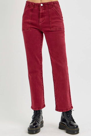 Risen - Calça Jeans Flare Risen de Cintura Alta e Cano Alto