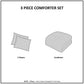 Full/Queen Fur Down Alternative Comforter Mini Set