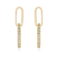 Ettika - Women's Crystal Link Earrings
