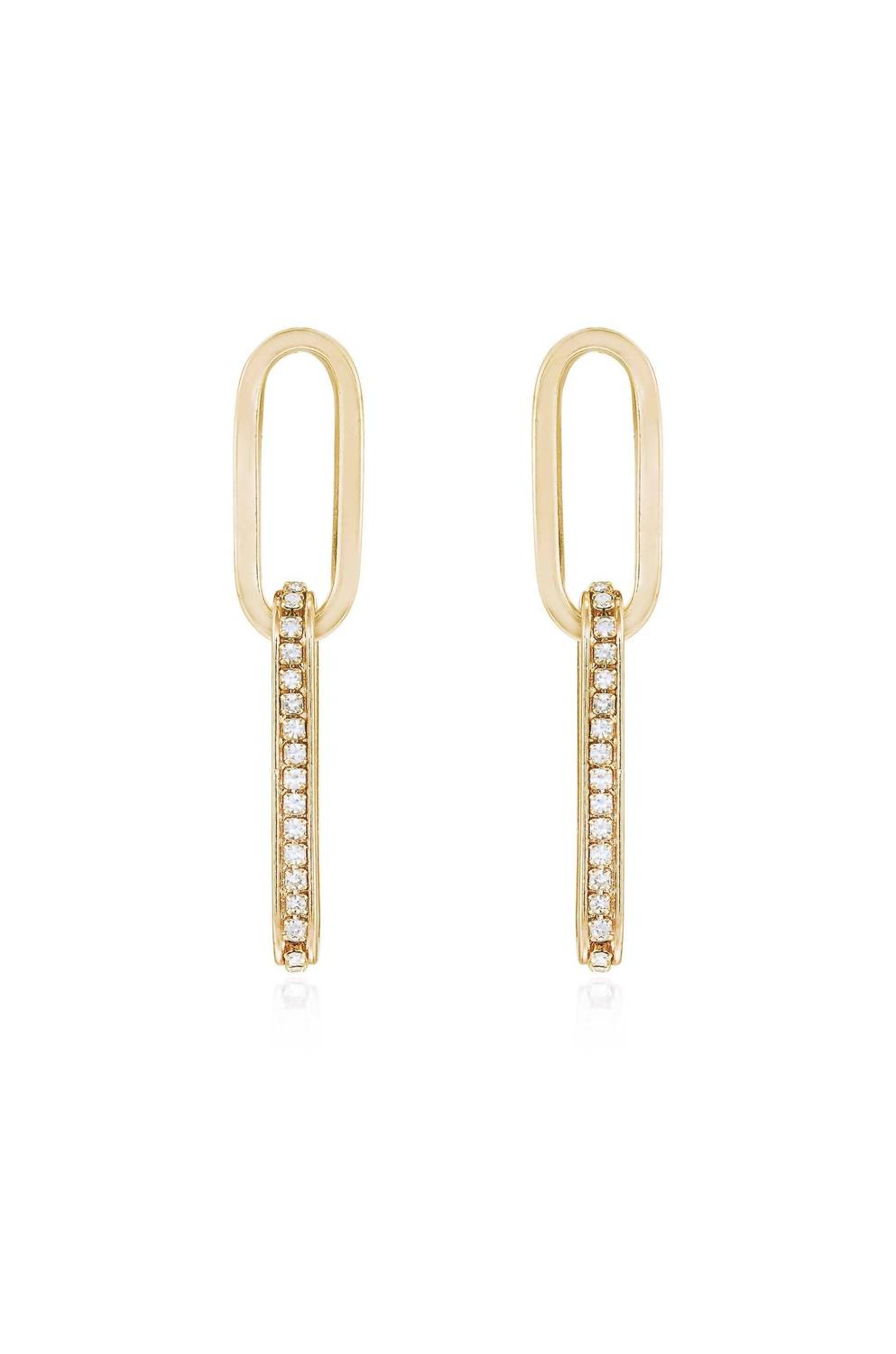 Ettika - Women's Crystal Link Earrings