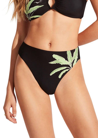 Seafolly - Calcinha de banho de cintura alta