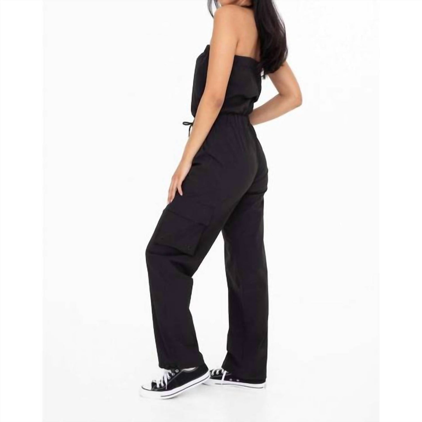 Mono B - Strapless Cargo Jumpsuit