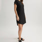 Bella Dahl - Women's Rolled Sleeve T Shirt Dress