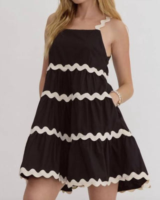 Entro - Ric Rac Short Dress