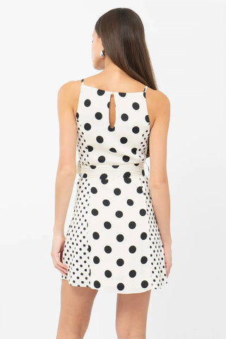 Adelyn Rae - Lelou Polka Dot Tie Dress