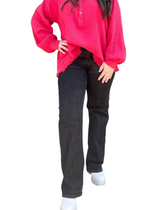 Judy Blue - Calça Jeans Reta com Controle de Barriga