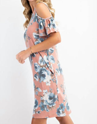 143 Story - Blusa floral com ombros descobertos e manga curta