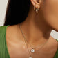 Eklexic - Women's Mother Of Pearl Lion Pendant Necklace