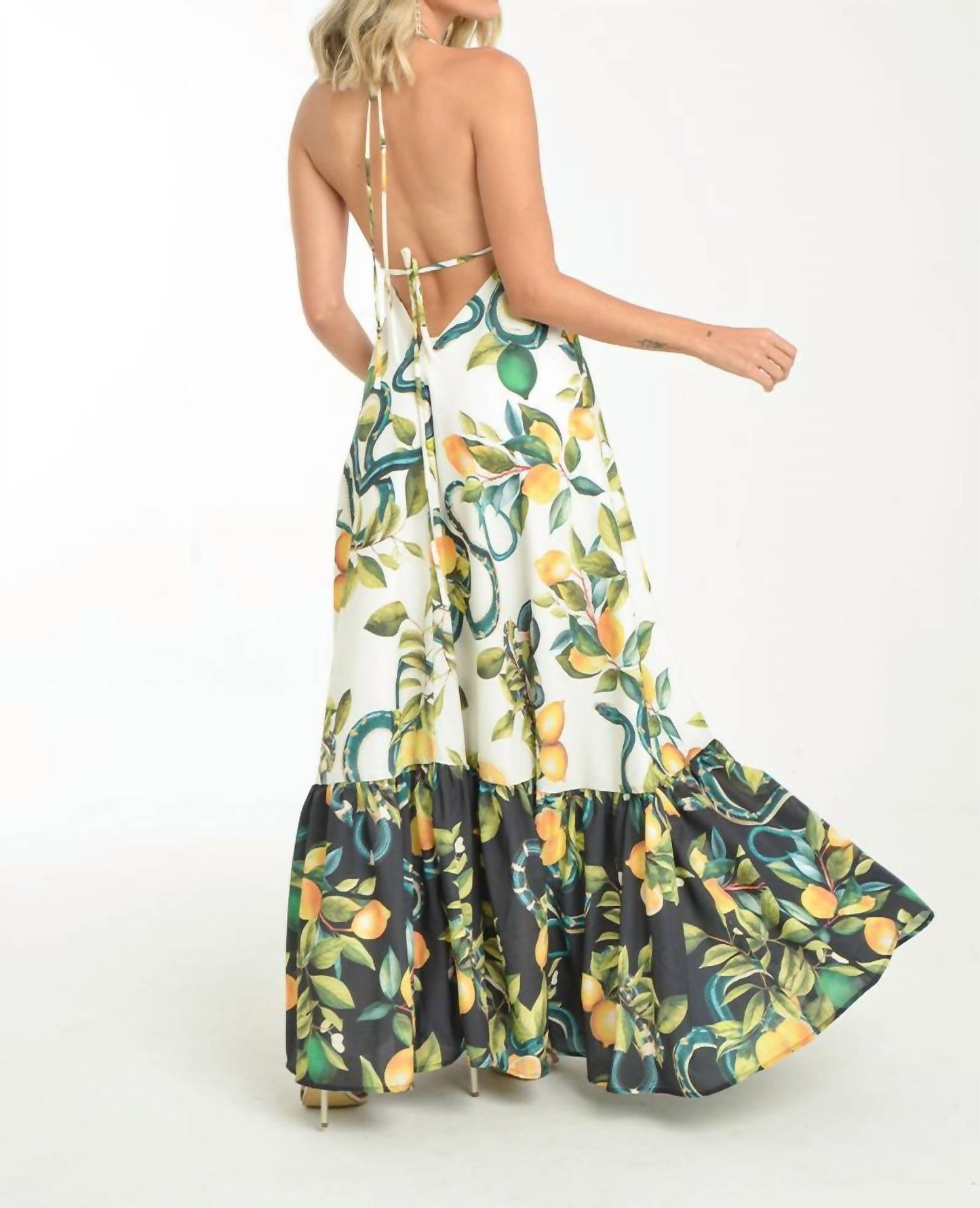 Steffany Milano - Citrus Blossom Maxi Dress