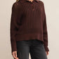 Z Supply - Looking Glass Crochet Polo Sweater