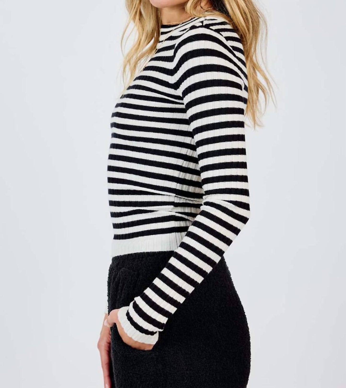 Sadie & Sage - Striped Crewneck Sweater