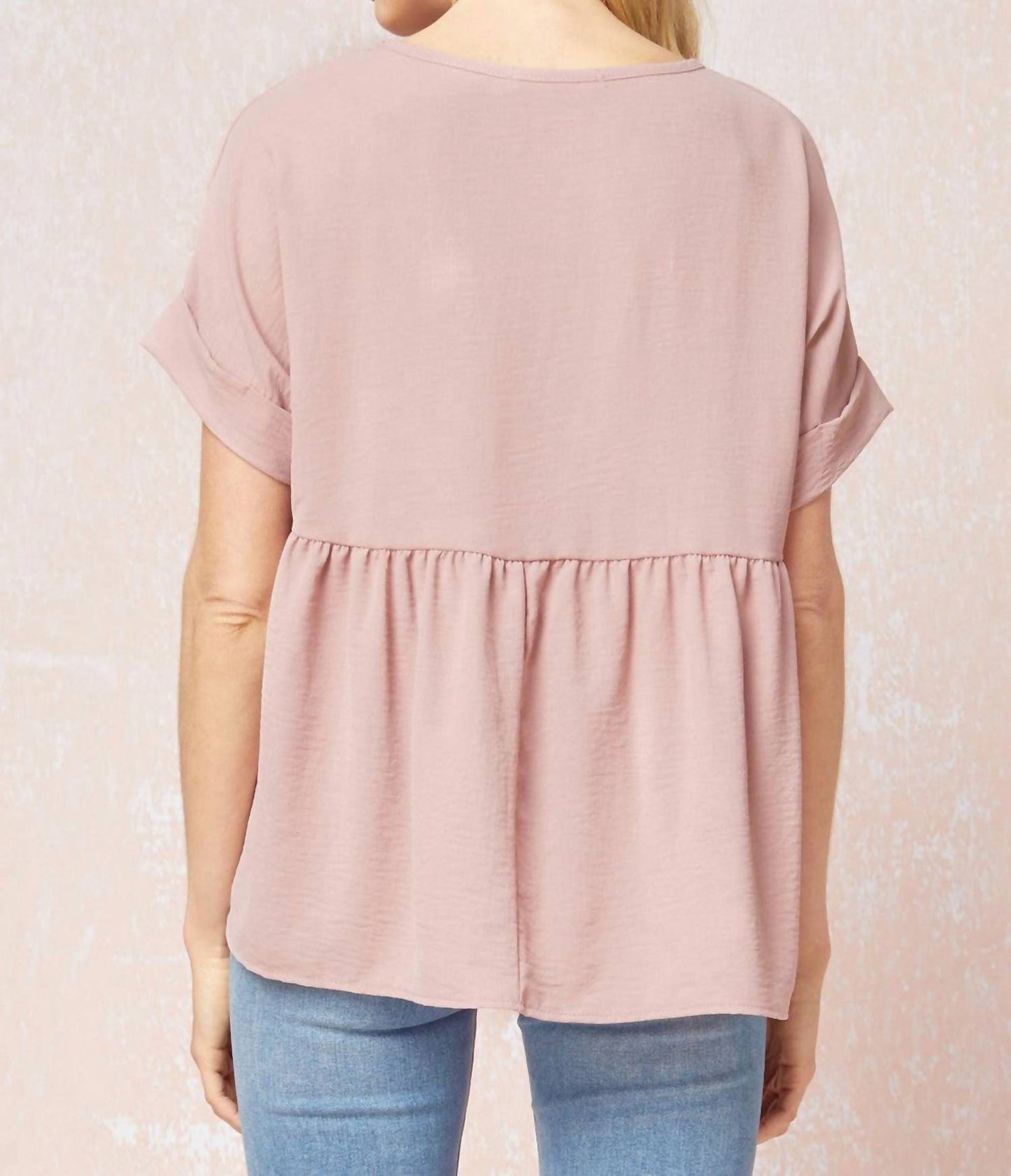 Entro - Textured Babydoll Top