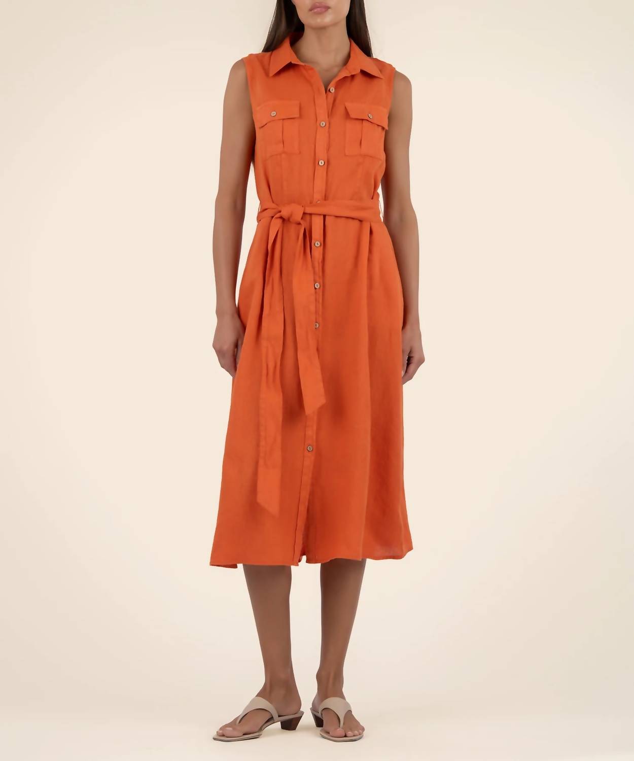 Kut From The Kloth - Bowie Button Done Sleeveless Dress