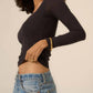 Project Social T - Danni Seamless Square Neck Long Sleeve Top