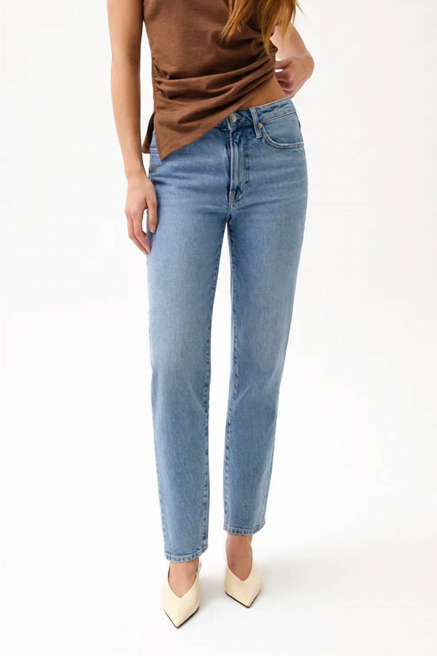Pistola - Aleks High Rise Straight Long Jeans