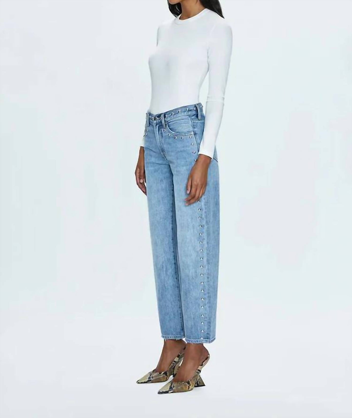 Pistola - Lexi Mid Rise Bowed Straight Jean
