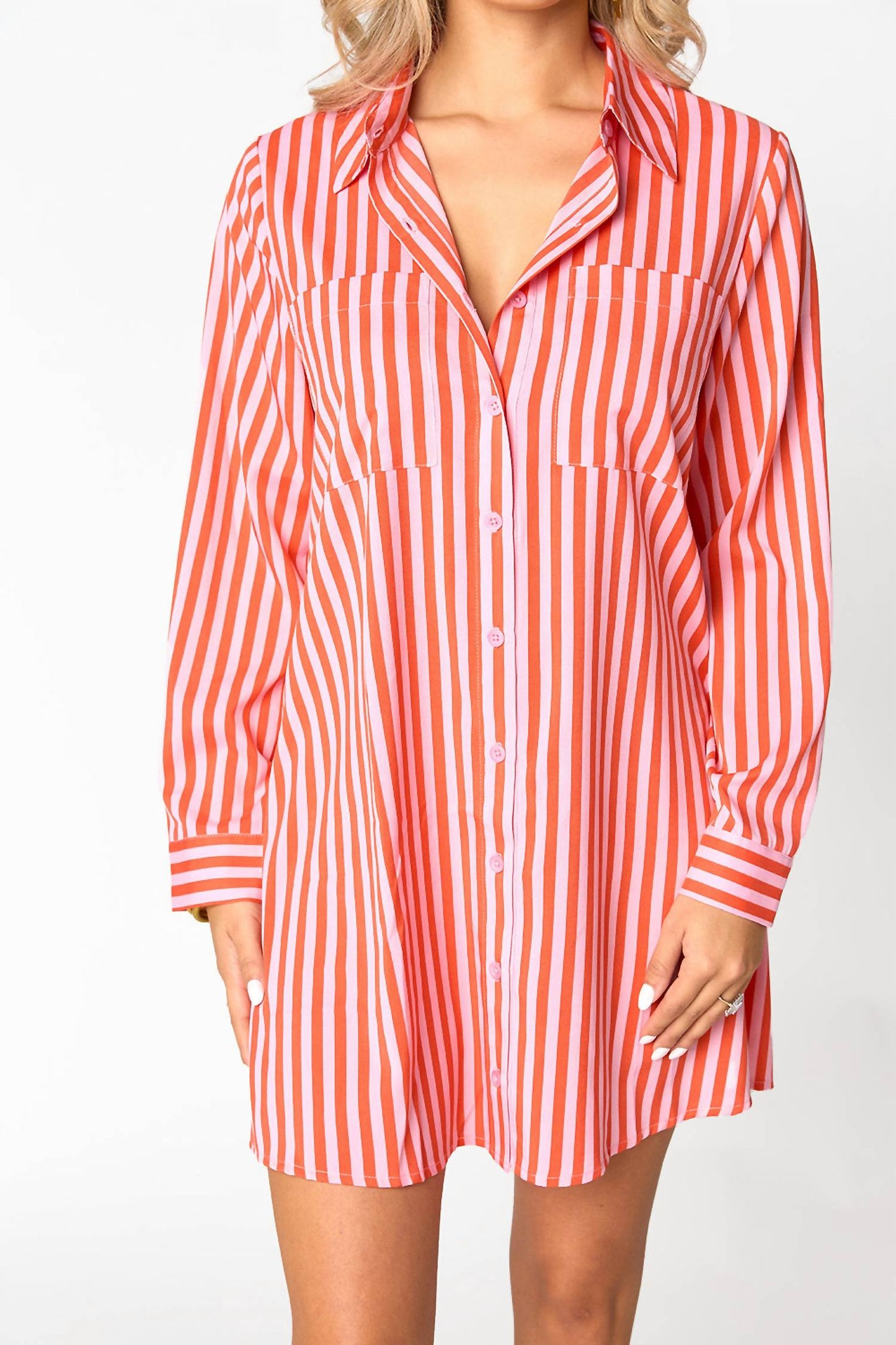 Buddylove - Sun Glow Mini Shirt Dress