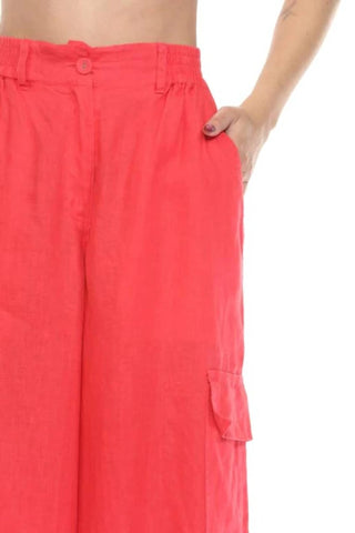 Johnny Was - CALÇA CARGO COM CORDÃO MARISOL