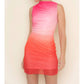 Fore Collection - Ombré Mesh Mini Dress
