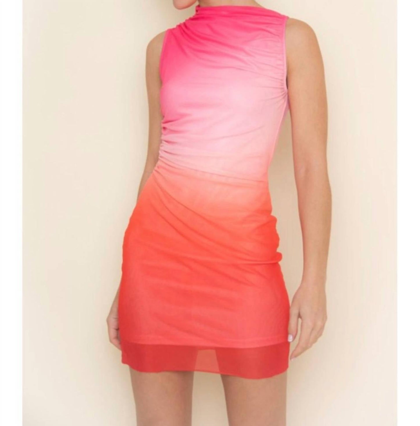 Fore Collection - Ombré Mesh Mini Dress