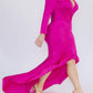 Karen T Design - Deep V Ruched Dress