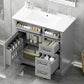 36" Bathroom Vanity With Sink, 2 Tip-Out Drawers, Soft Close Hinges
