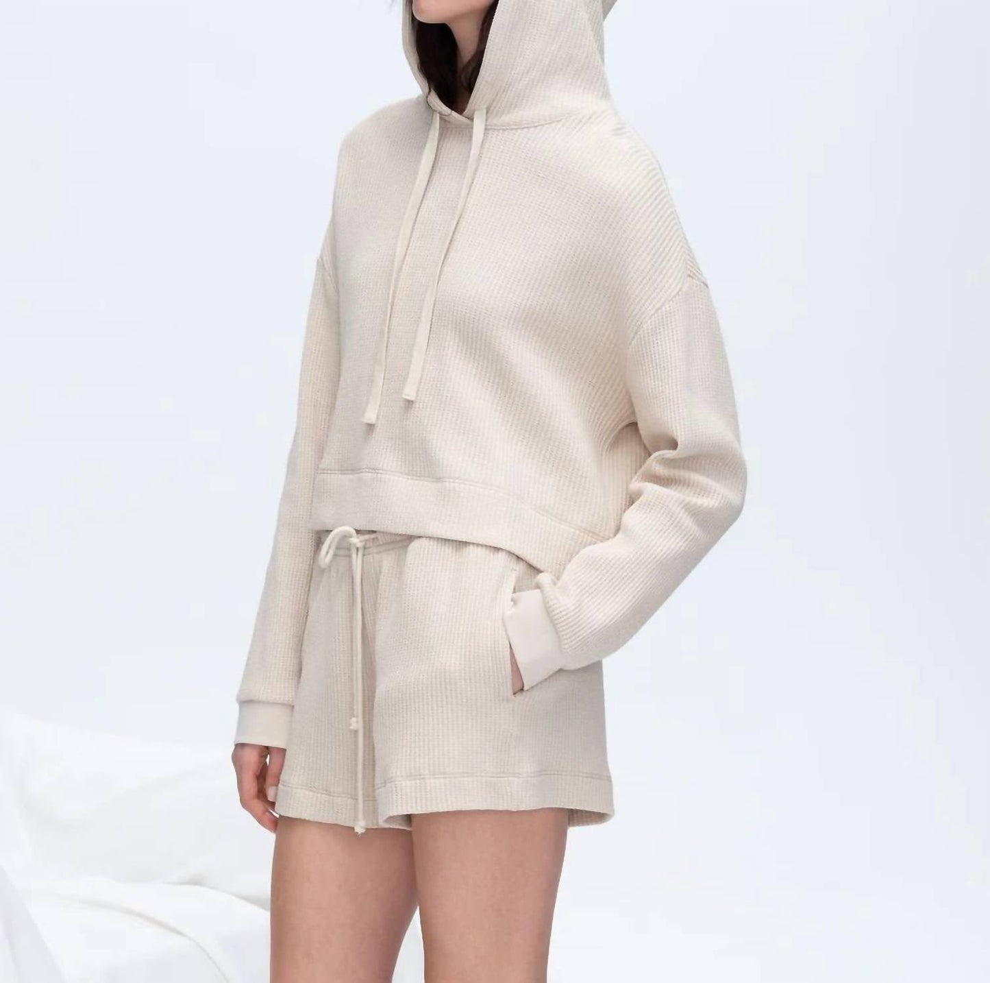 Atm - Women's Slub Jersey Waffle Pull On Shorts