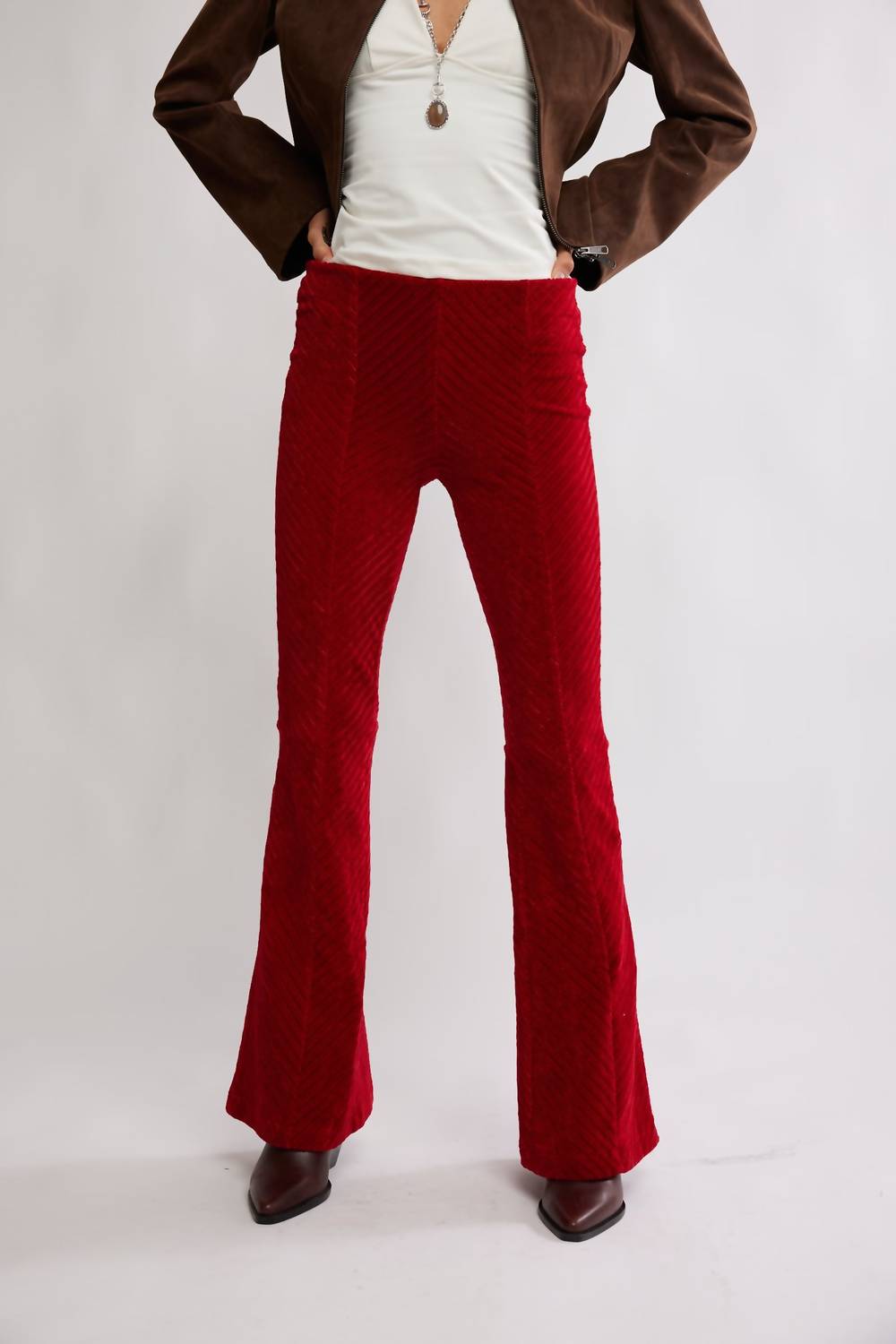 Free People - Penny Pull On Velvet Pant