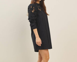 Able - Cutwork Embroidered Mini Dress