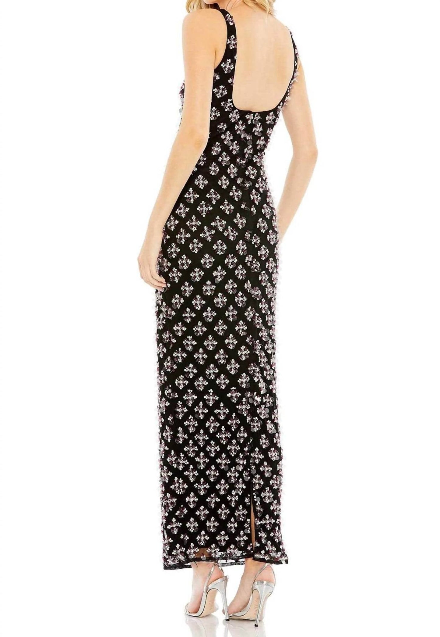 Mac Duggal - Hand Beaded Sleeveless Evening Gown