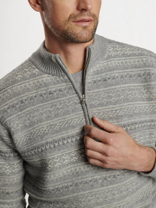 Peter Millar - Silverton Jaquard 1/4 Zip Sweater