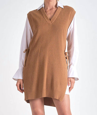 Elan - Vestido Camisa Suéter Sterling