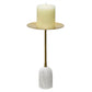 Allstate Floral - Candlestick 8" Marble Pillar Candle Holder